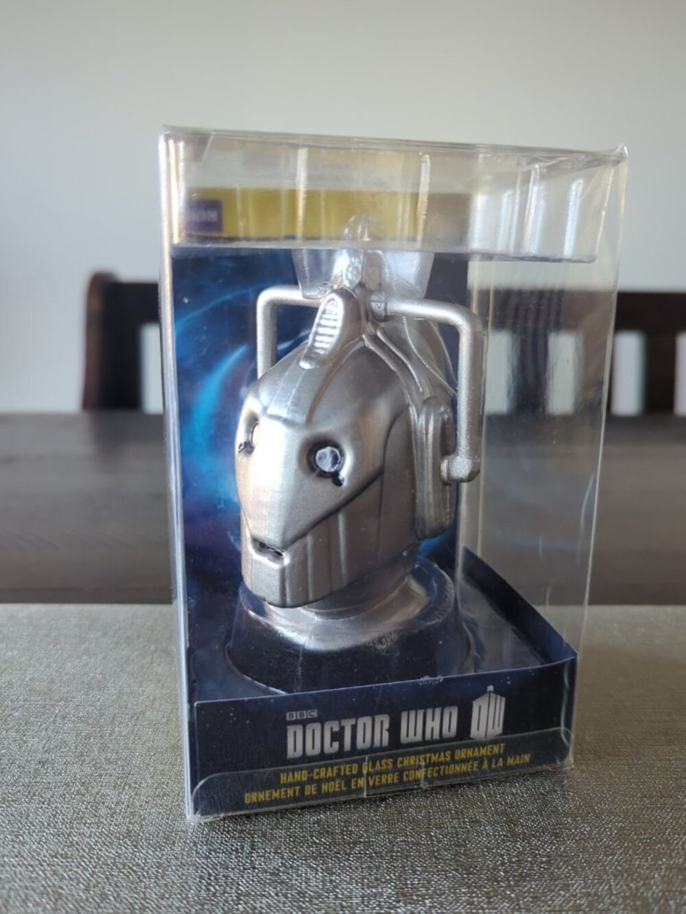 Kurt S. Adler Doctor Who - Cyberman Glass Xmas Ornament New